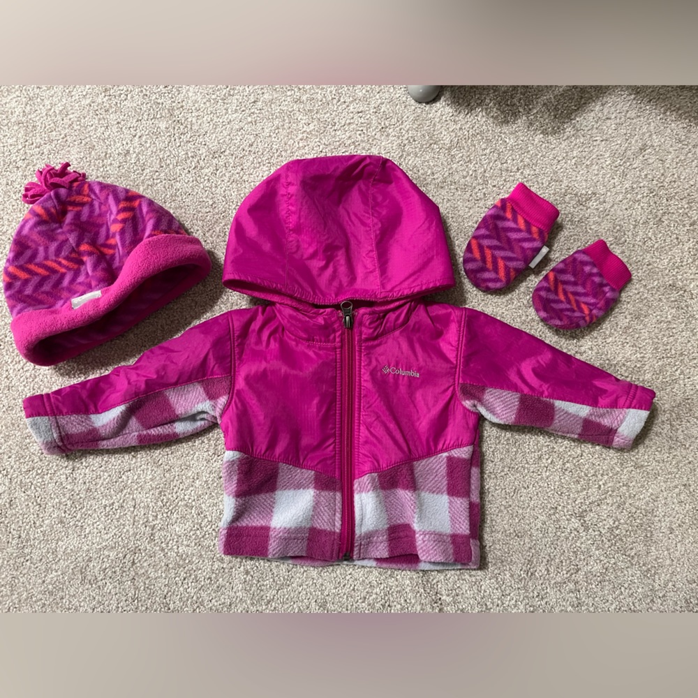 Columbia 3-6 months girl winter/snow jacket